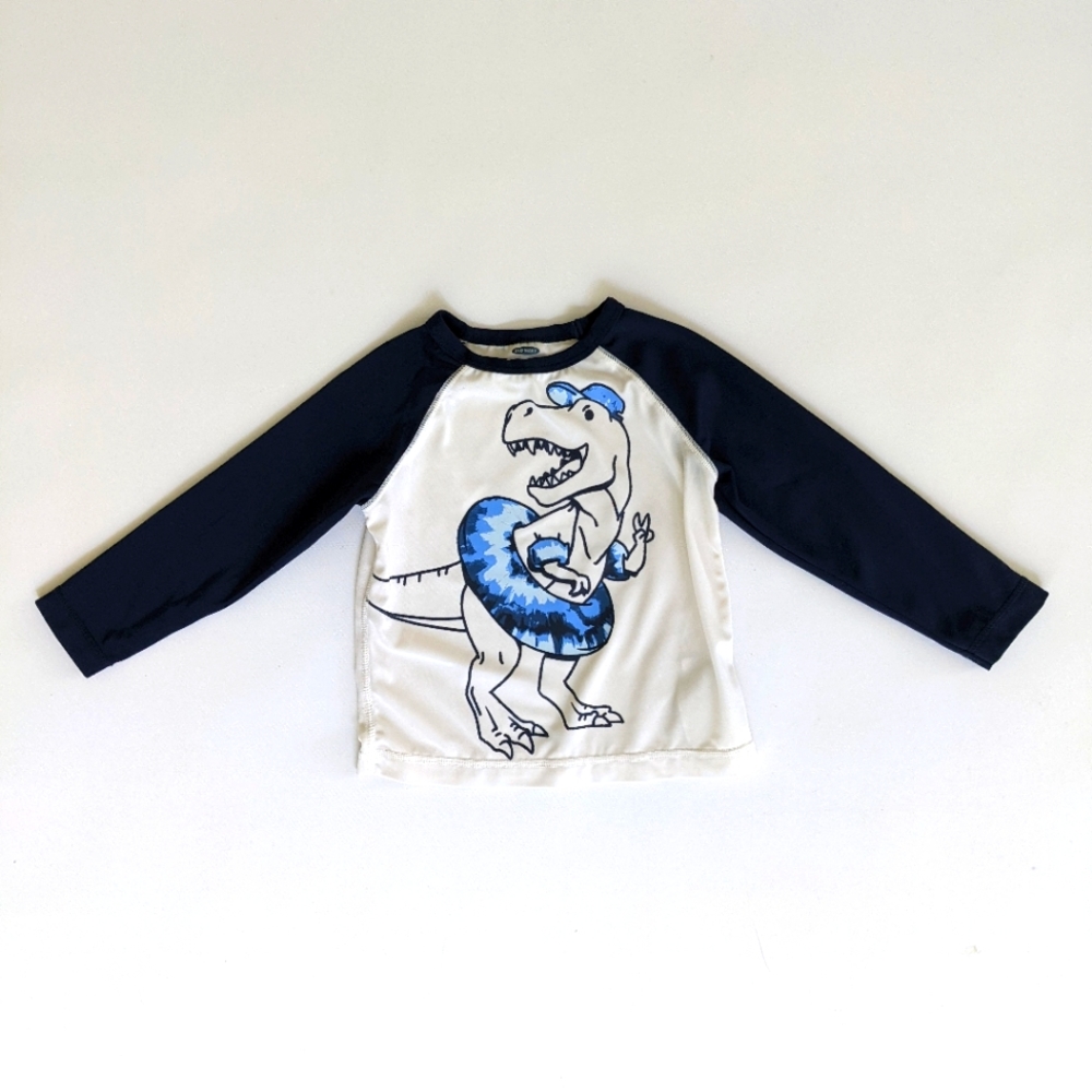 Old Navy Swimming T-Rex Rash Guard